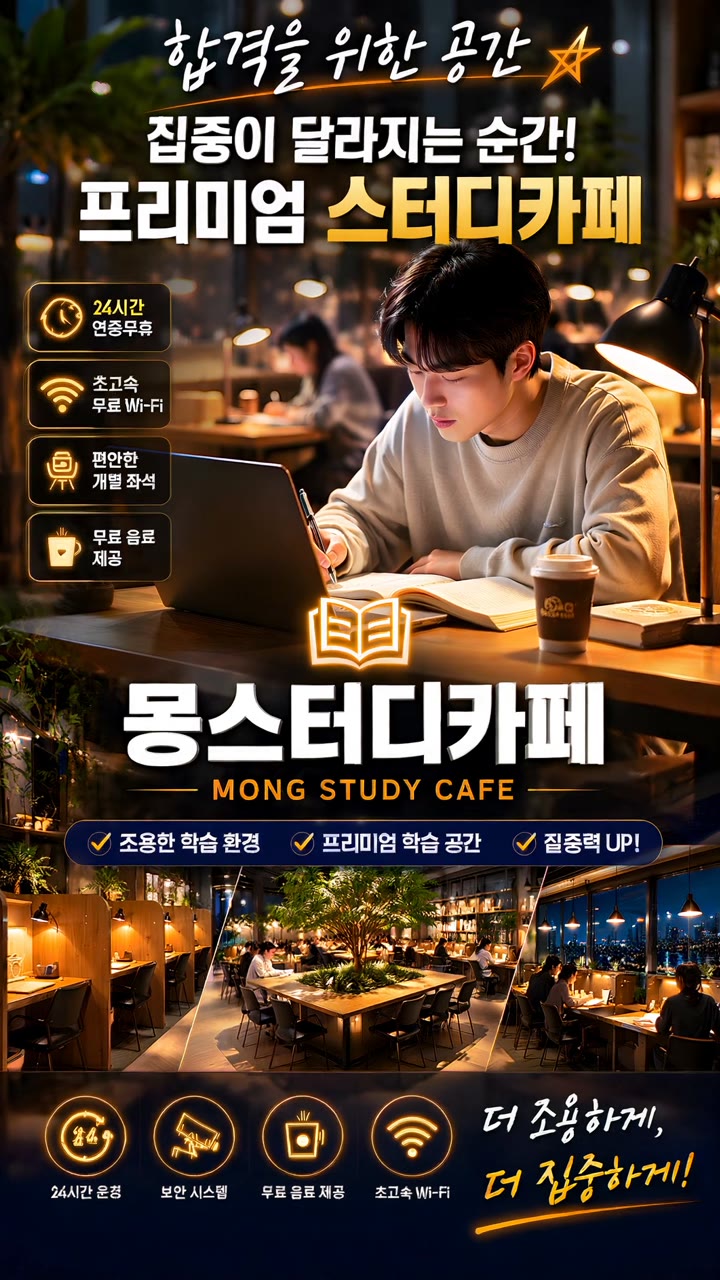 몽스터디카페 노자막